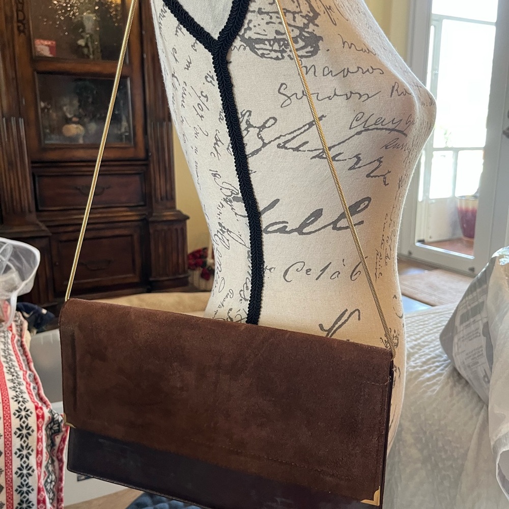Beautiful suede leather purse excellent shape